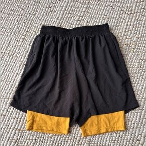 Urban Outfitters Yellow/Black Shorts